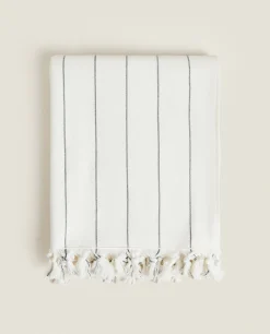 ZARA Home Striped Beach Towel