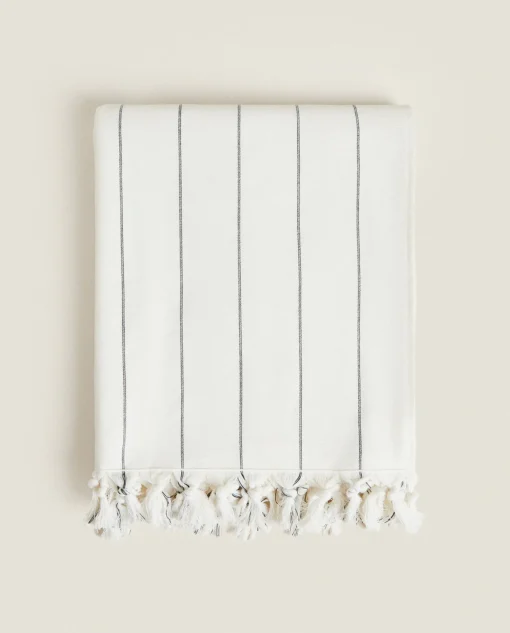 ZARA Home Striped Beach Towel