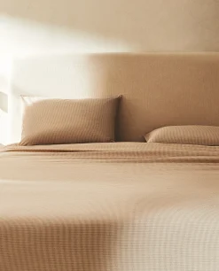 ZARA Home Striped Cotton Duvet Cover