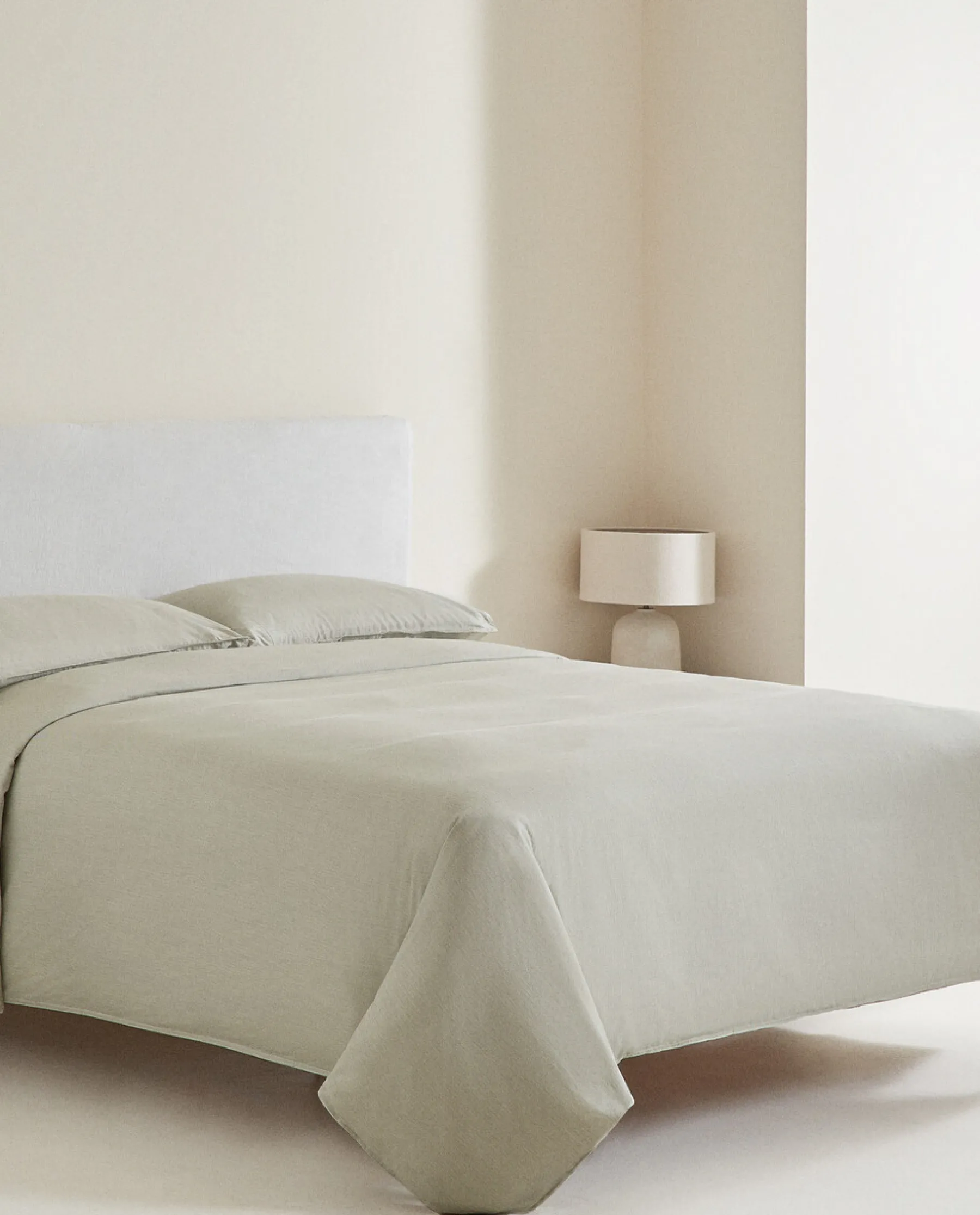 ZARA Home Striped Cotton Duvet Cover