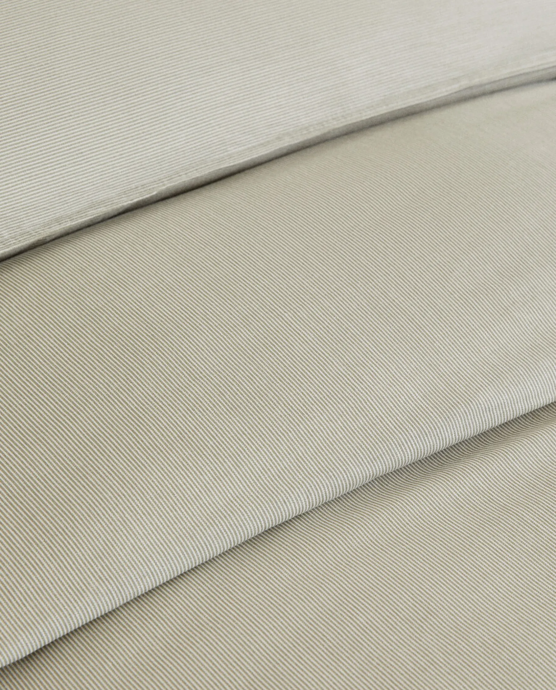 ZARA Home Striped Cotton Duvet Cover