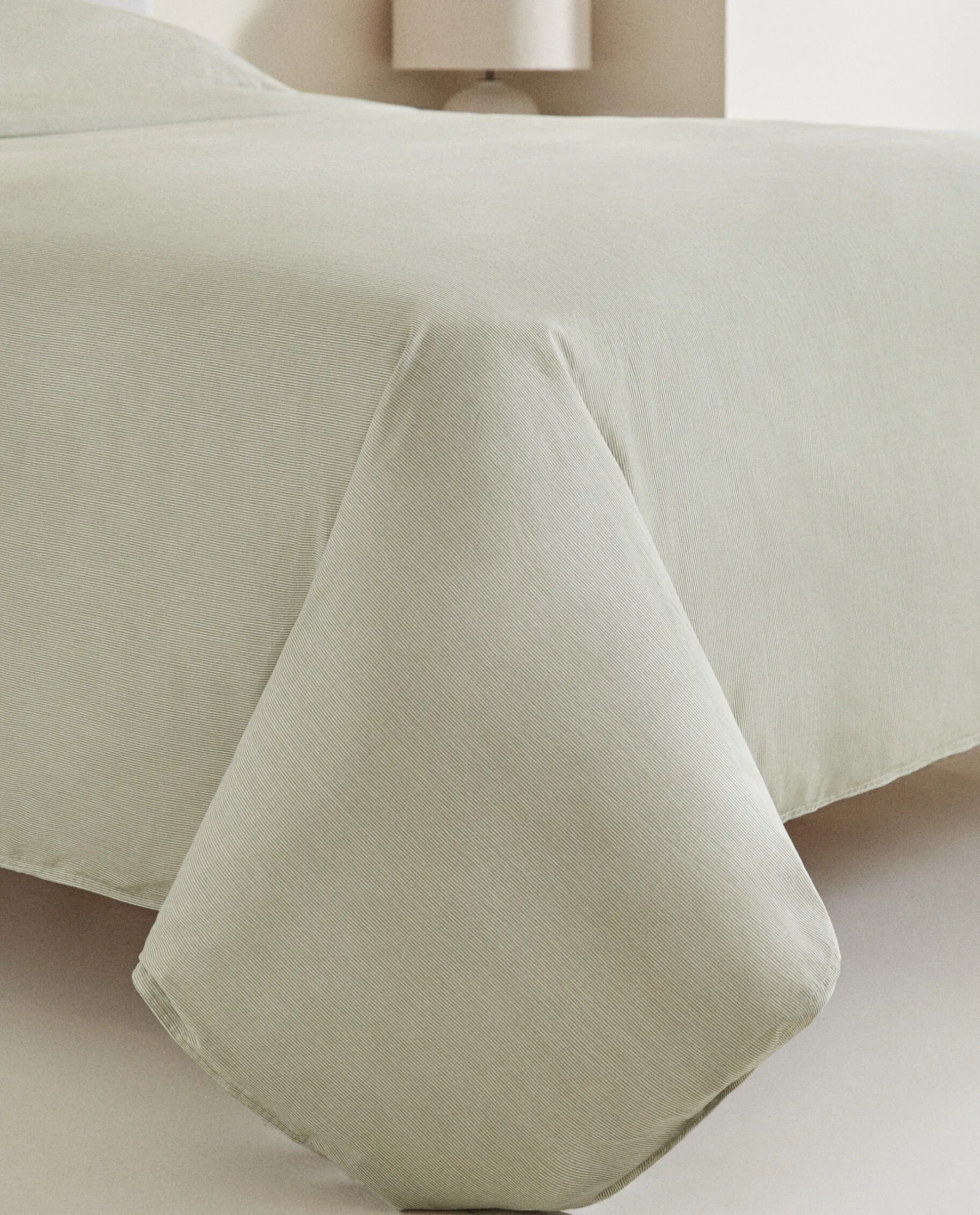 ZARA Home Striped Cotton Duvet Cover