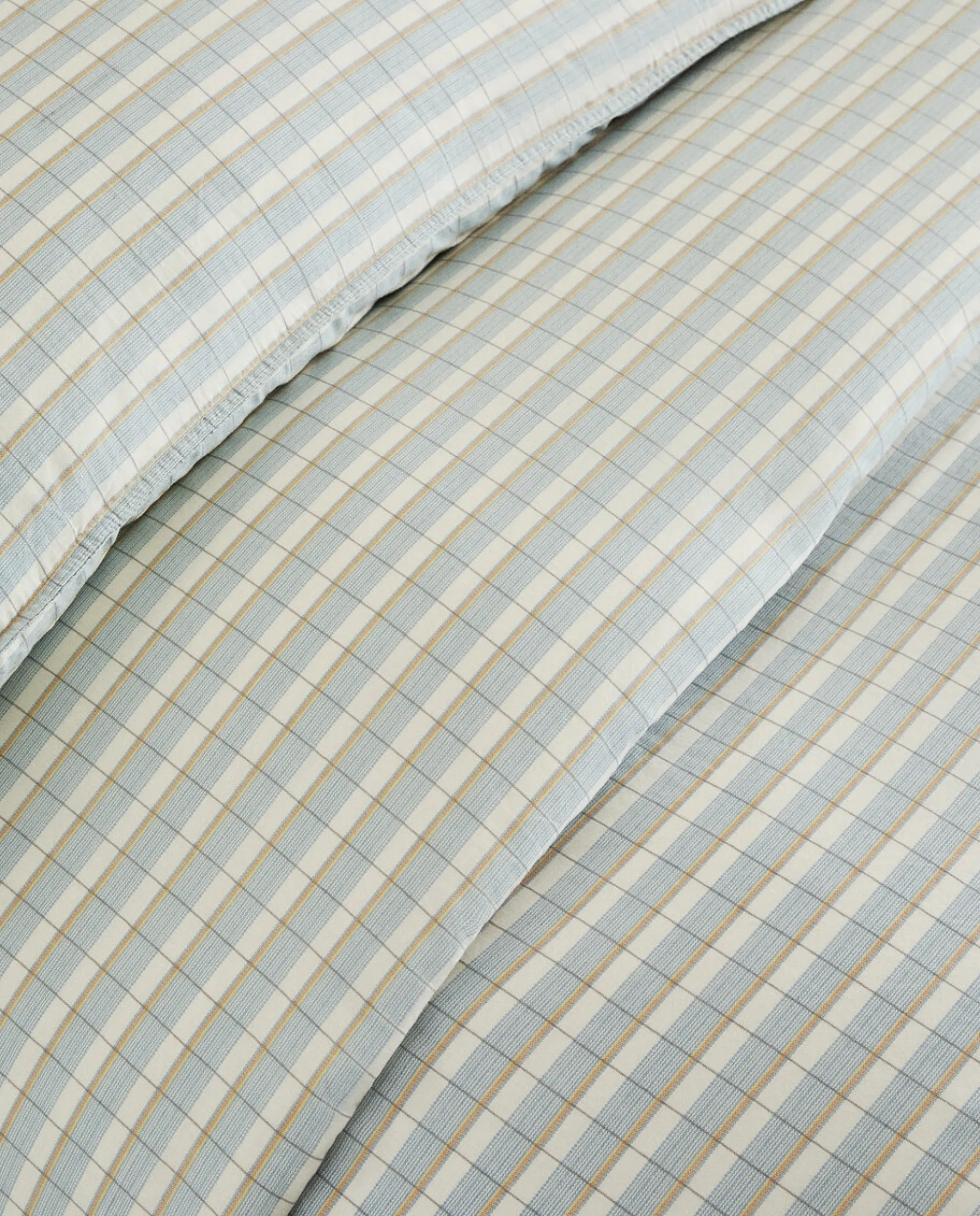 ZARA Home Striped Cotton Duvet Cover