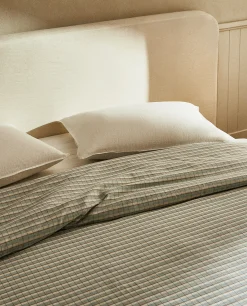 ZARA Home Striped Cotton Duvet Cover