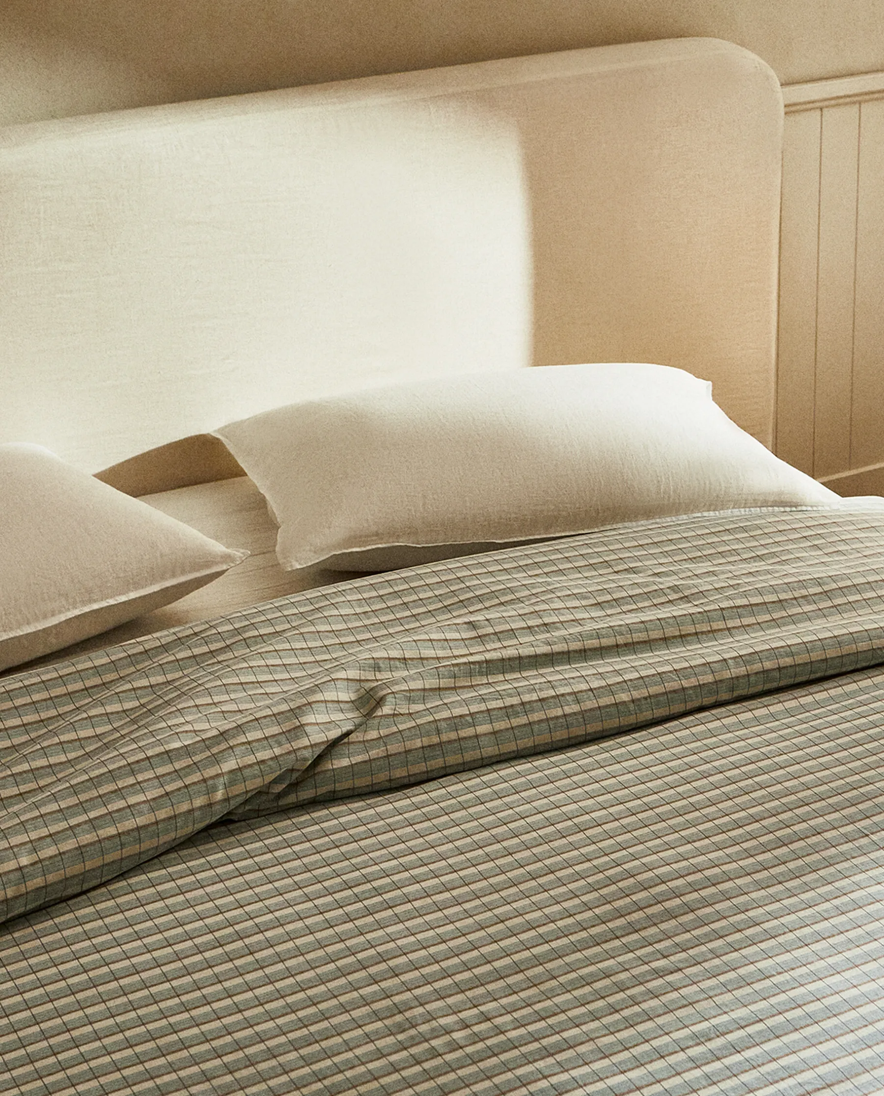 ZARA Home Striped Cotton Duvet Cover