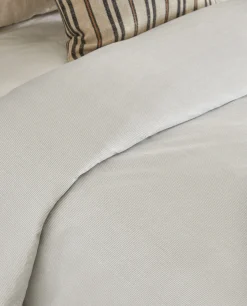 ZARA Home Striped Cotton Duvet Cover