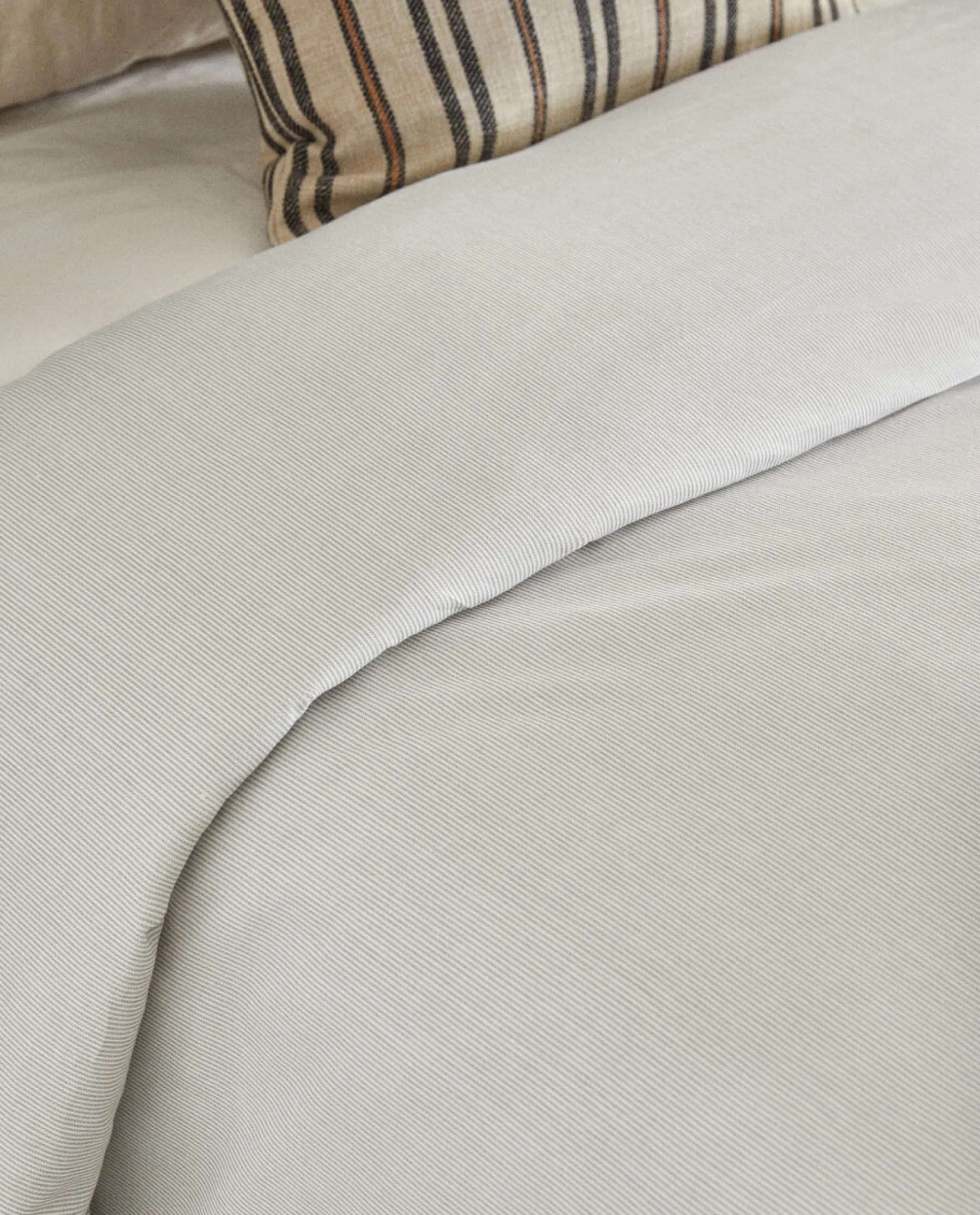 ZARA Home Striped Cotton Duvet Cover