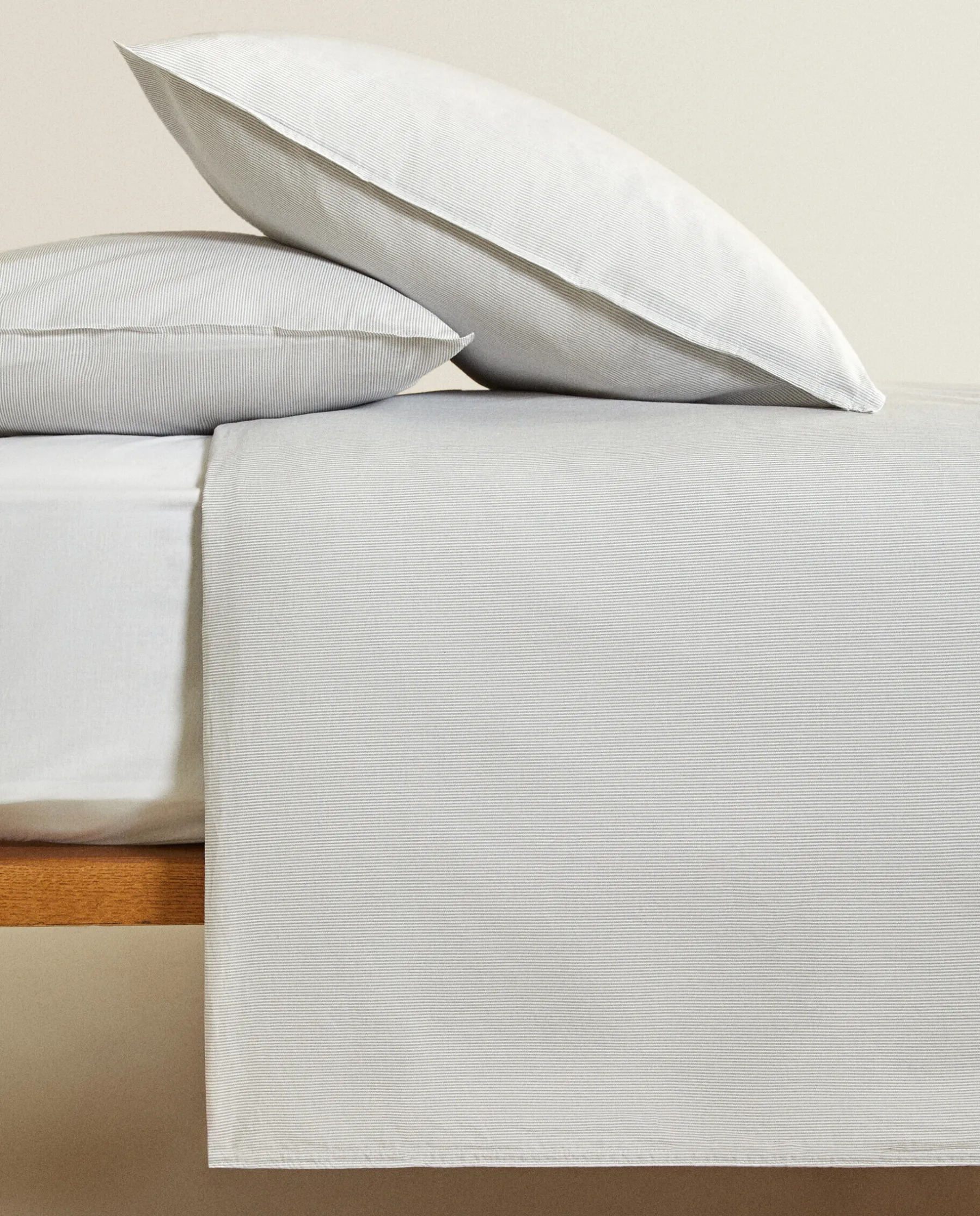 ZARA Home Striped Cotton Duvet Cover