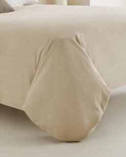 ZARA Home Striped Cotton Duvet Cover