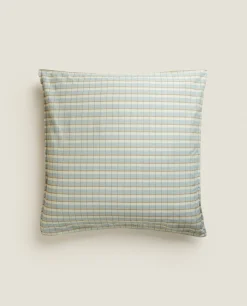 ZARA Home Striped Cotton Pillowcase