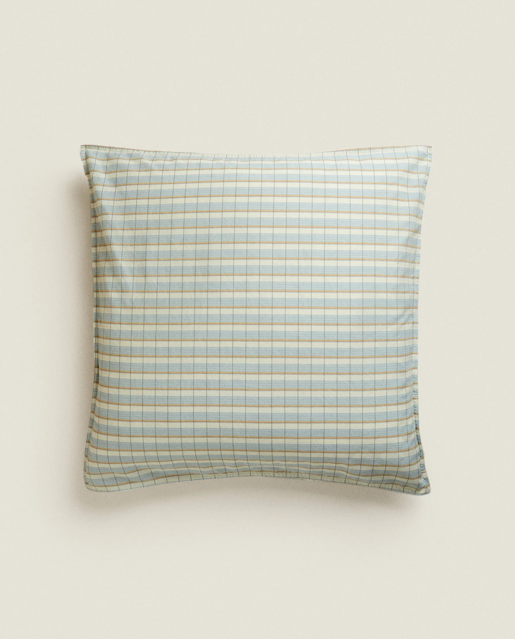 ZARA Home Striped Cotton Pillowcase