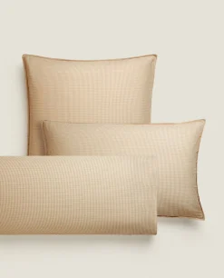 ZARA Home Striped Cotton Pillowcase