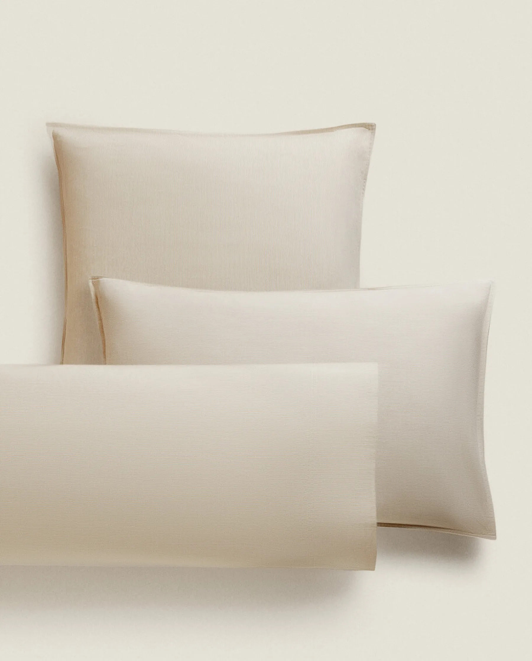ZARA Home Striped Cotton Pillowcase