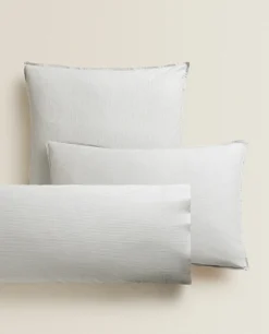ZARA Home Striped Cotton Pillowcase