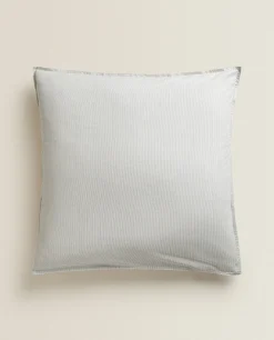 ZARA Home Striped Cotton Pillowcase