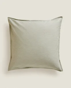 ZARA Home Striped Cotton Pillowcase