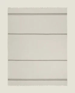 ZARA Home Striped Cotton-Linen Blanket