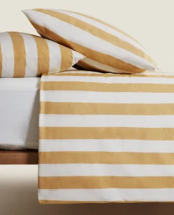 ZARA Home Striped Duvet Cover