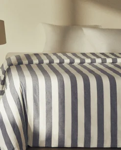 ZARA Home Striped Duvet Cover
