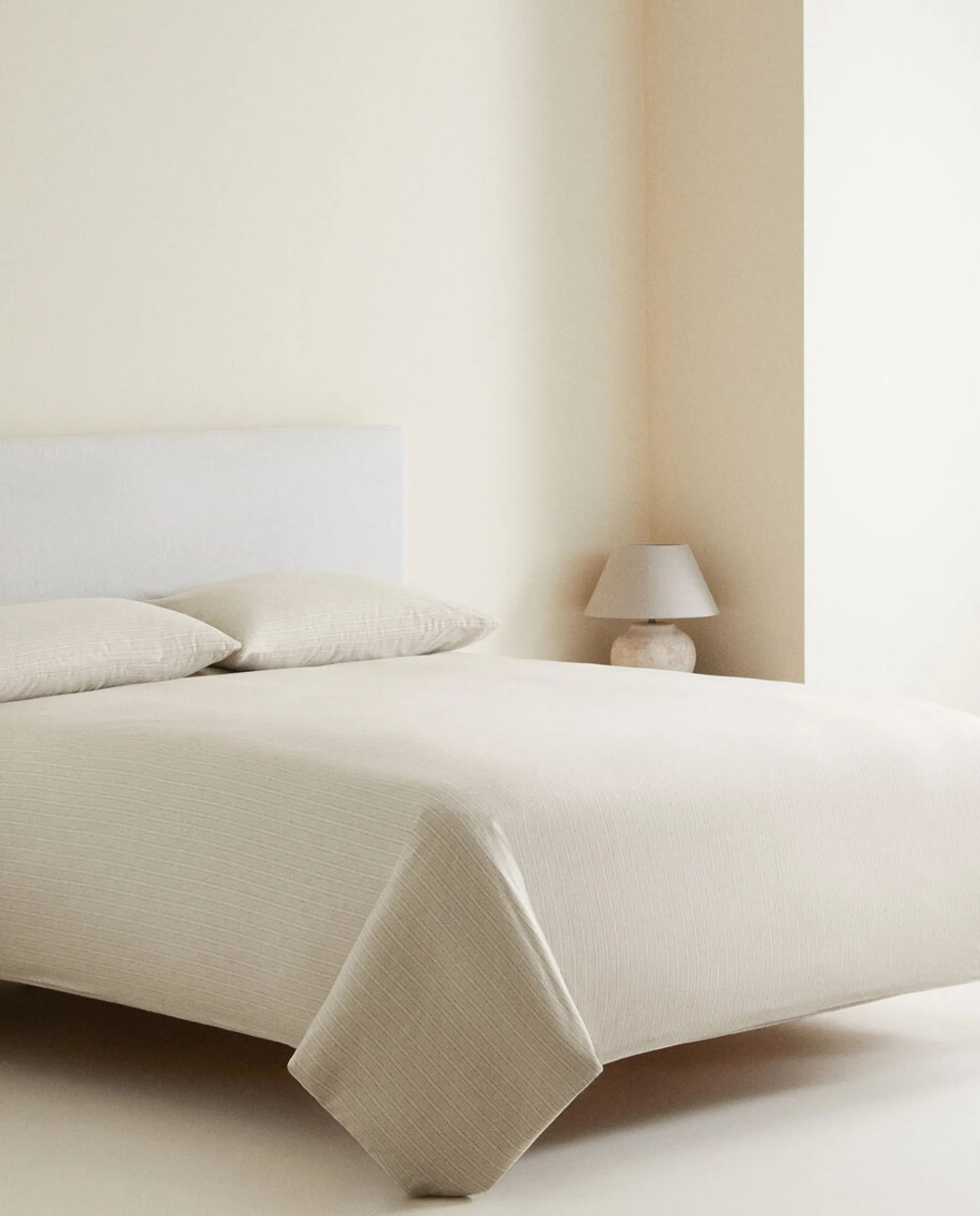 ZARA Home Striped Flannel Duvet Cover