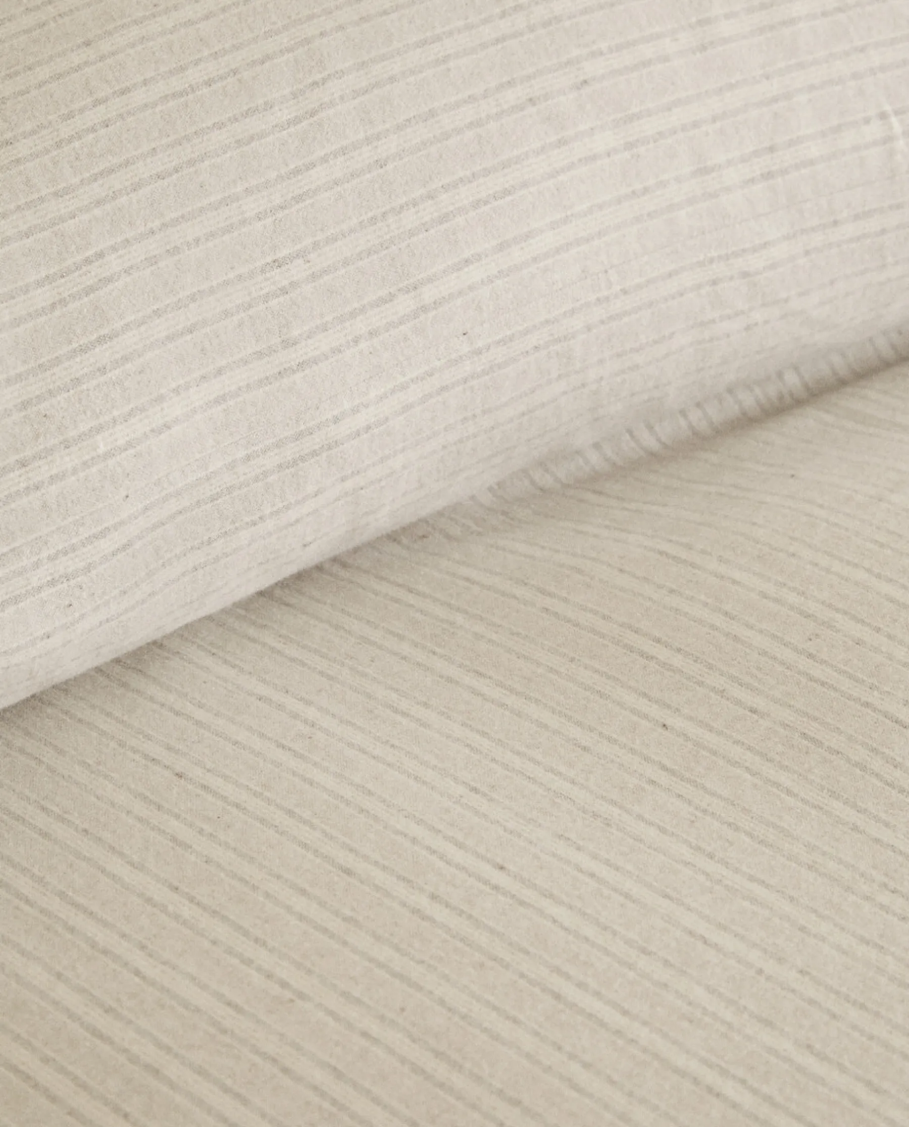 ZARA Home Striped Flannel Duvet Cover