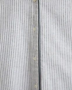 ZARA Home Striped Flannel Pajama Top