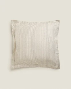ZARA Home Striped Flannel Pillowcase