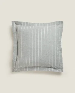 ZARA Home Striped Flannel Pillowcase