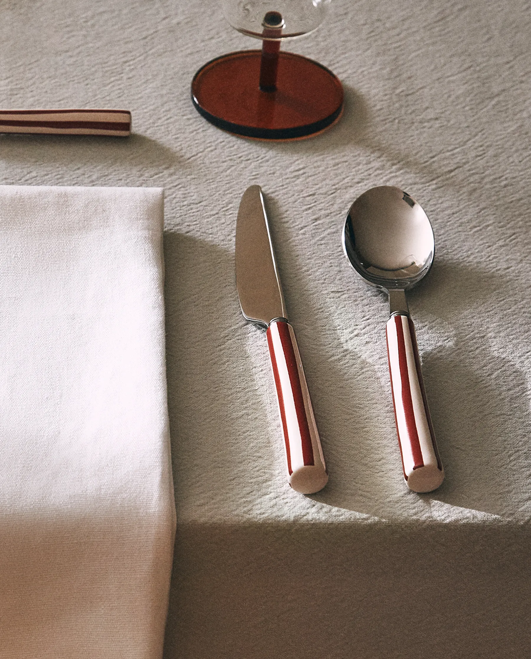 ZARA Home Striped Flatware Set (4 Pieces)