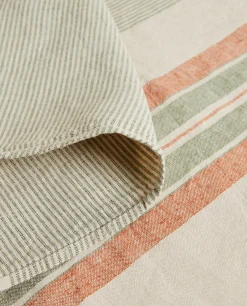 ZARA Home Striped Linen Blanket