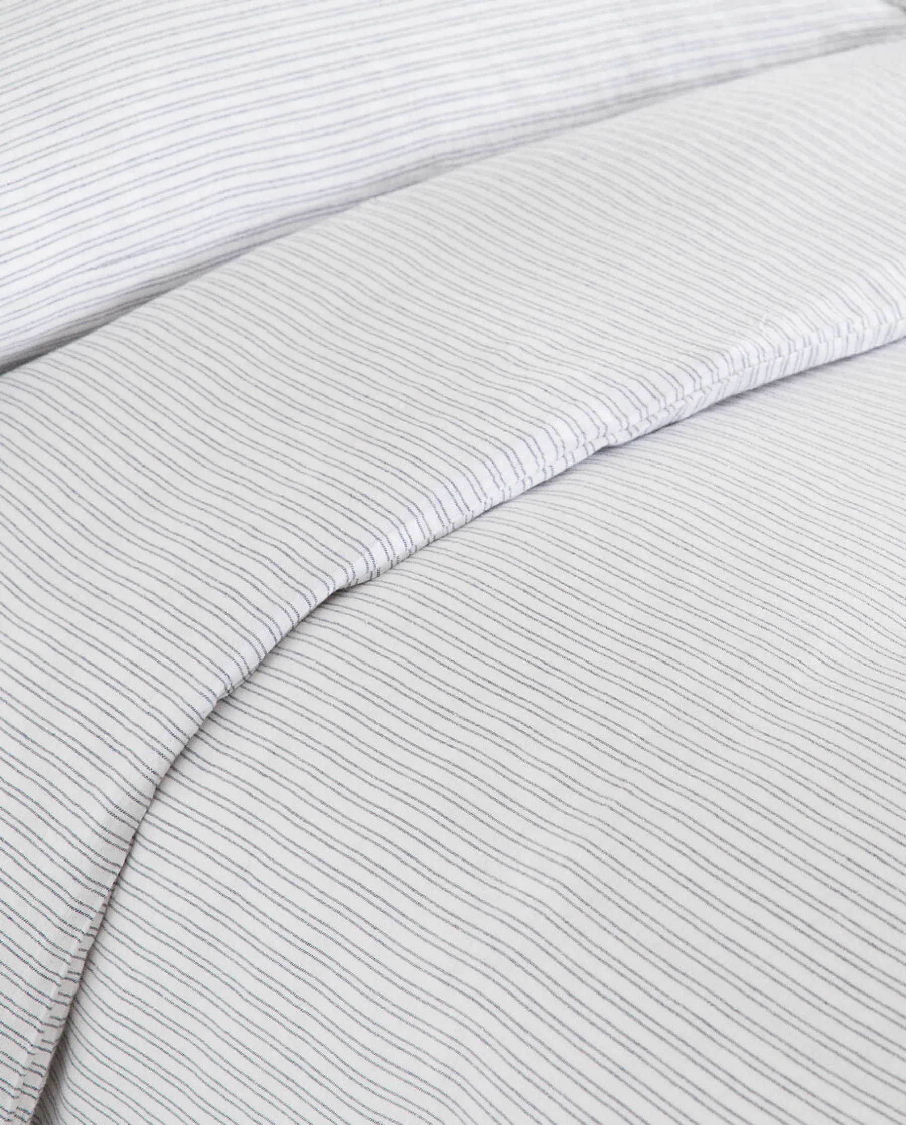 ZARA Home Striped Linen Duvet Cover