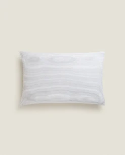 ZARA Home Striped Linen Pillowcase