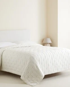 ZARA Home Striped Quilt