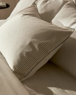 ZARA Home Striped Seersucker Pillowcase