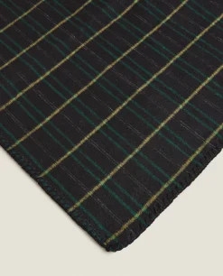 ZARA Home Tartan Wool Blanket