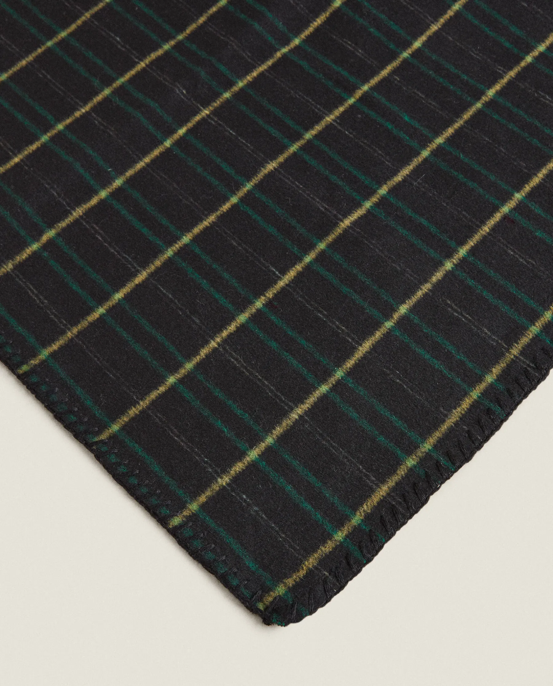 ZARA Home Tartan Wool Blanket