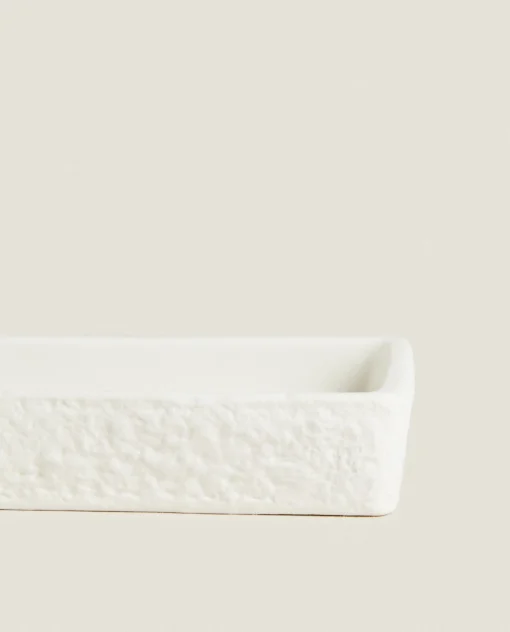 ZARA Home Textured Ceramic Soap Dish