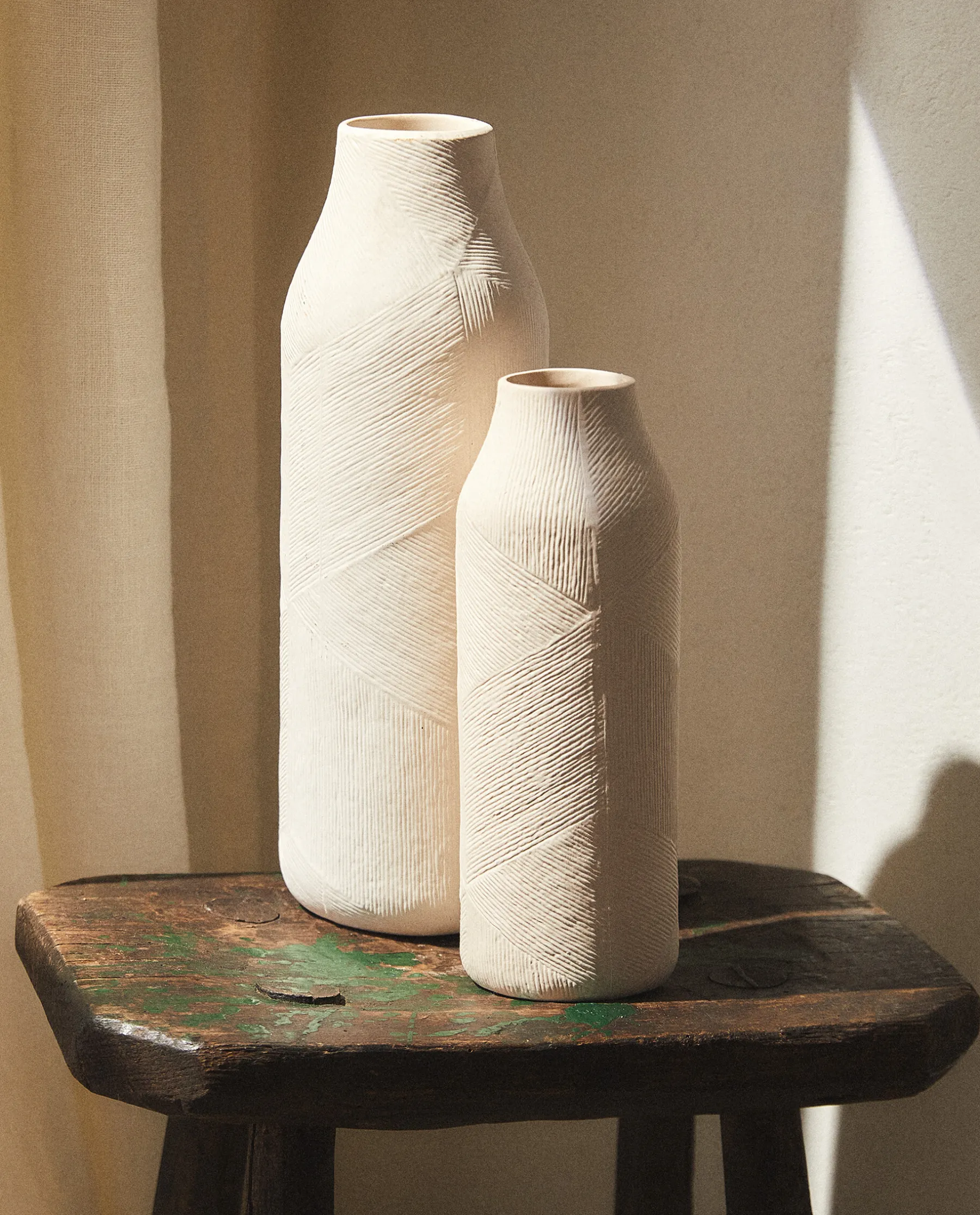 ZARA Home Textured Ceramic Vase