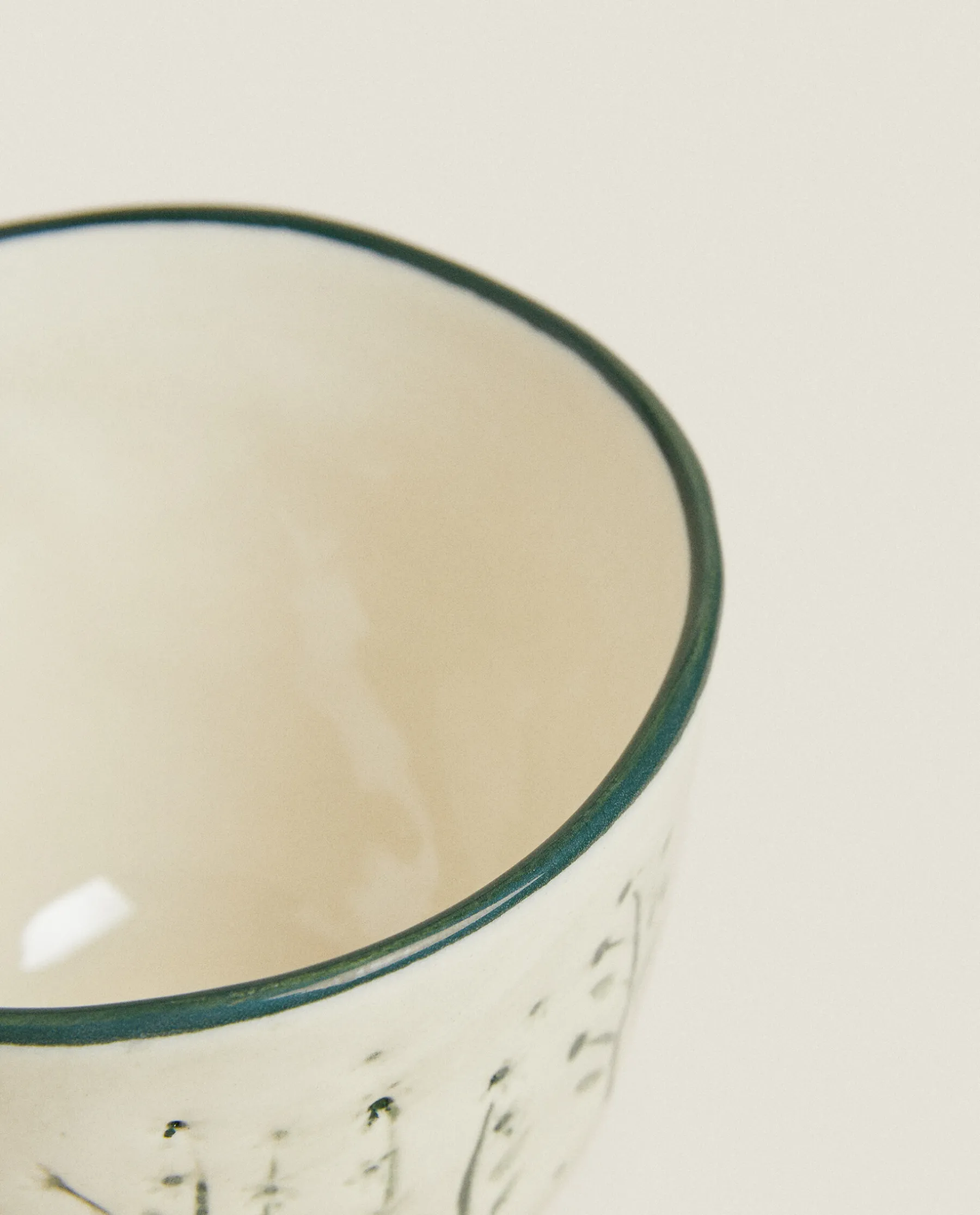 ZARA Home Textured Floral Christmas Mug