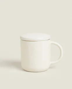 ZARA Home Textured Mug With Lid