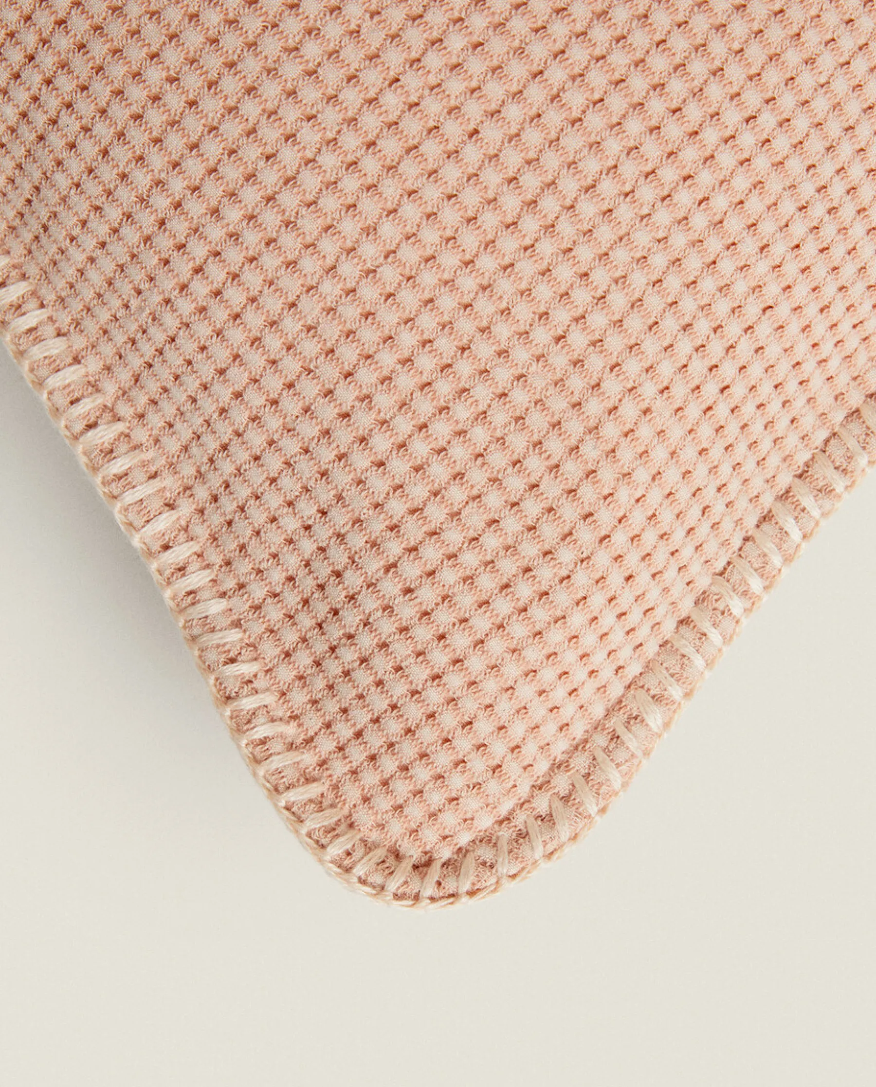 ZARA Home Textured Waffle-Knit Throw Pillow Cover