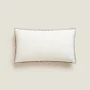 ZARA Home Throw Pillow Cover With Backstitching