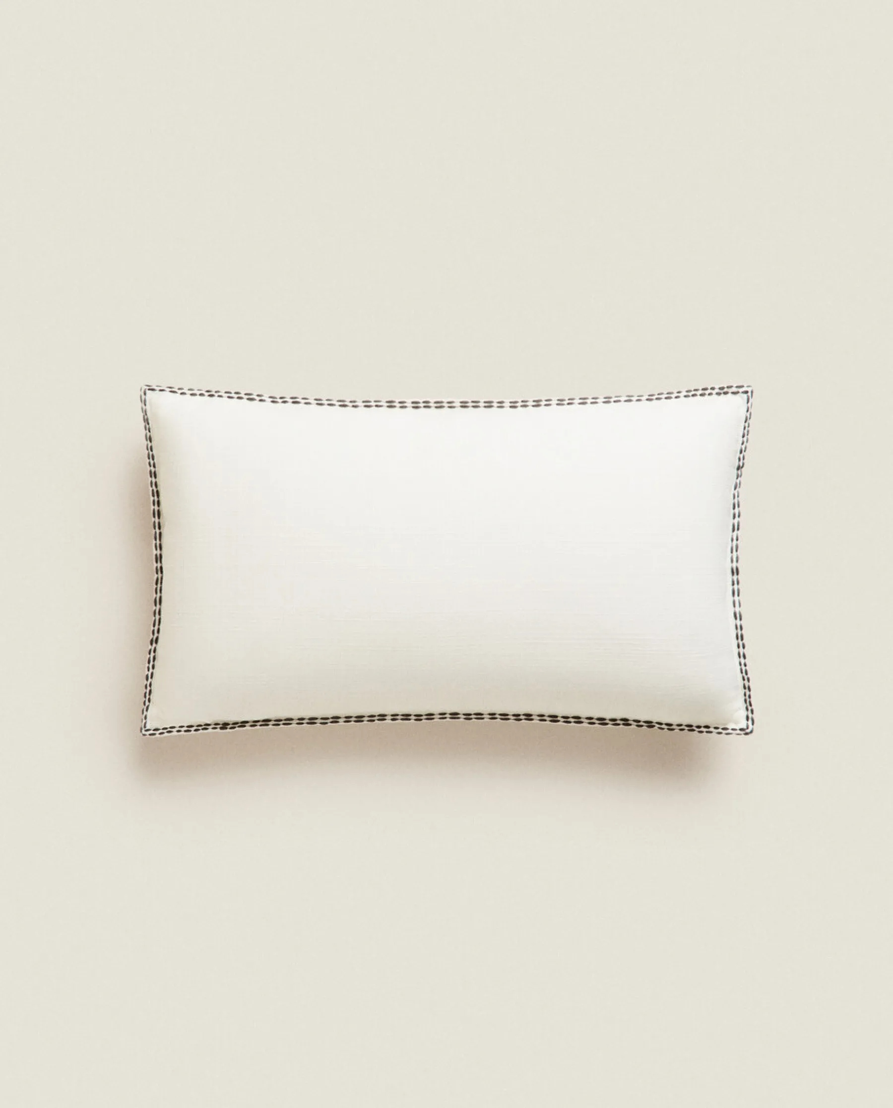 ZARA Home Throw Pillow Cover With Backstitching