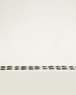 ZARA Home Throw Pillow Cover With Backstitching