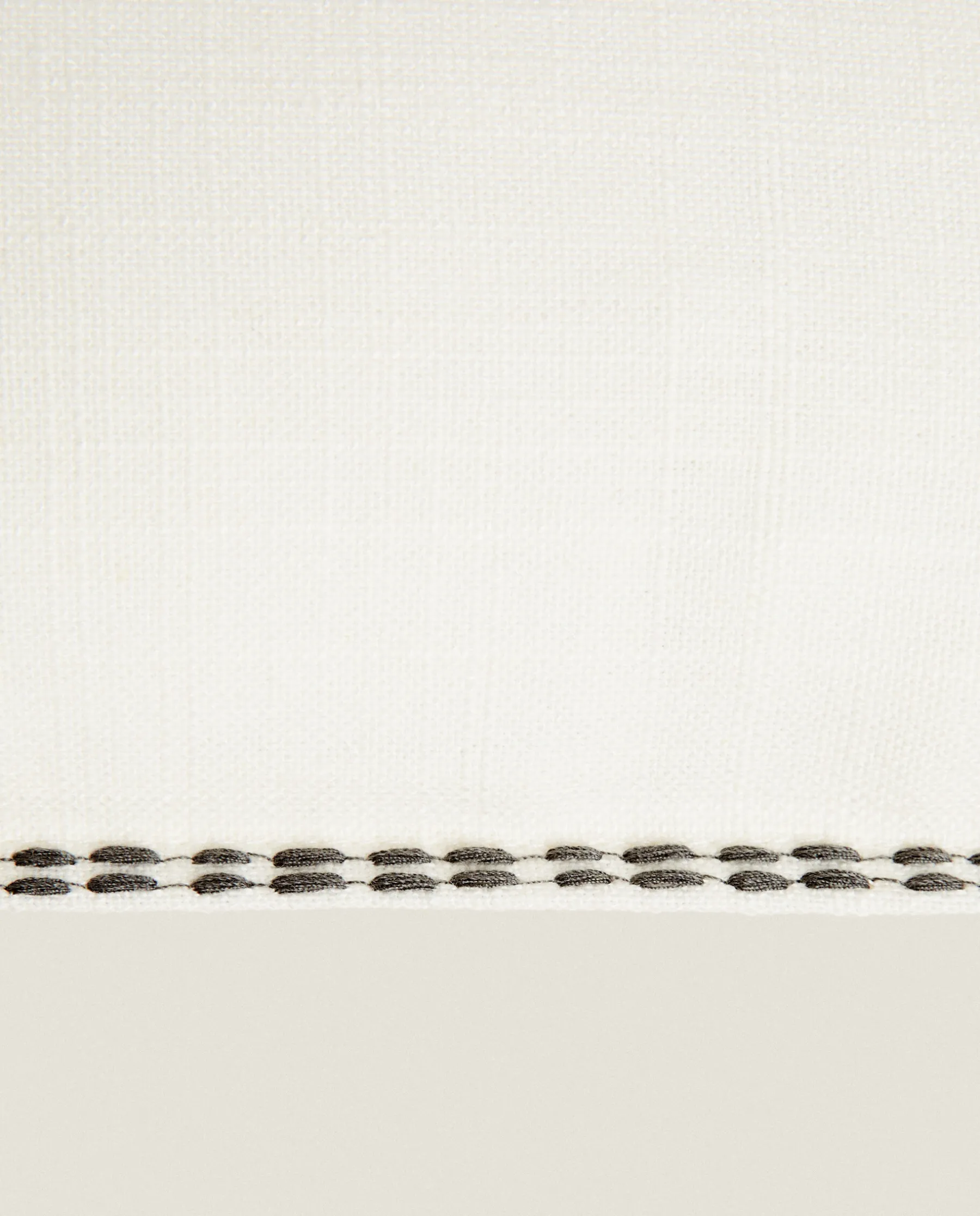 ZARA Home Throw Pillow Cover With Backstitching