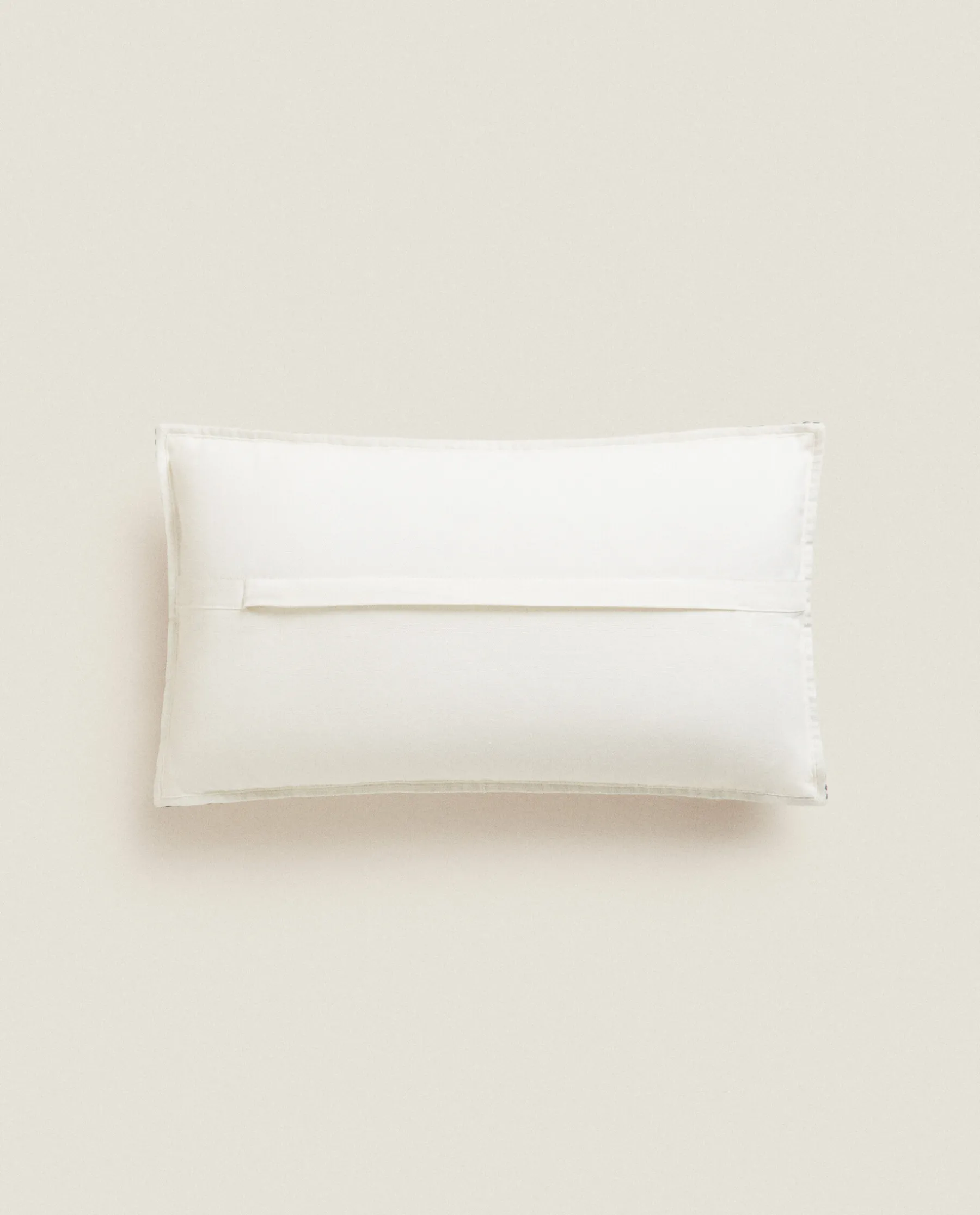 ZARA Home Throw Pillow Cover With Backstitching
