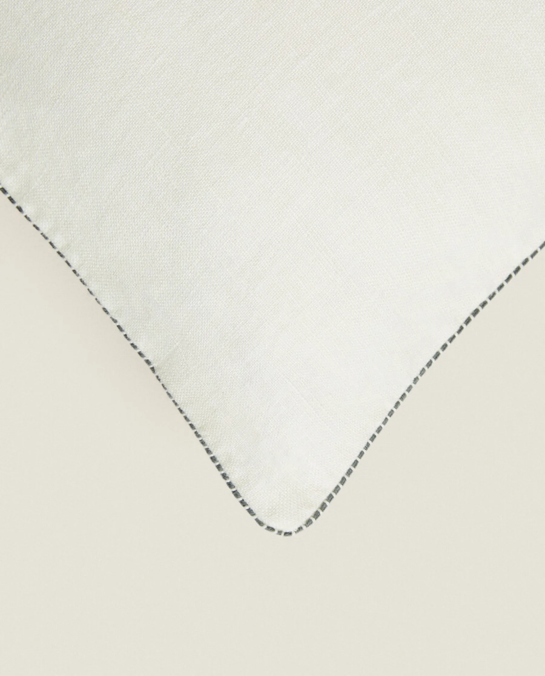 ZARA Home Throw Pillow Cover With Backstitching