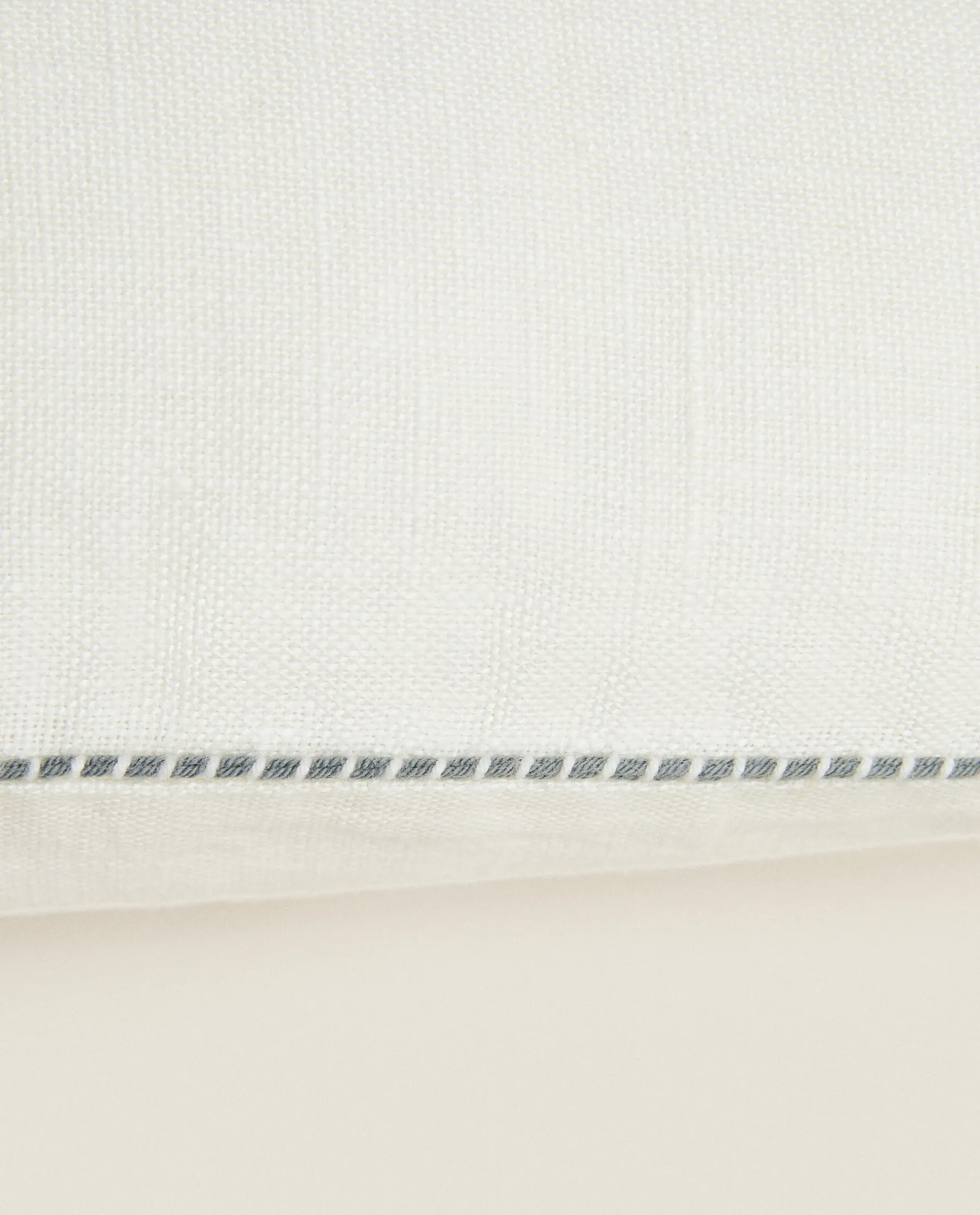 ZARA Home Throw Pillow Cover With Backstitching