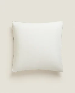 ZARA Home Throw Pillow Cover With Backstitching