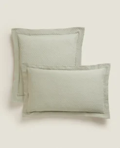 ZARA Home Throw Pillow Cover With Polka Dot Design